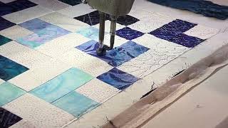 Trying a new design today on my Gammill Classic Plus - YouTube