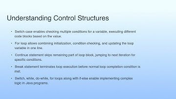 Understanding Control Structures | Lecture 12: Demonstration-V