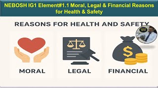 Moral, Legal & Financial Reasons for Health & Safety for NEBOSH IGC/IG1.01-GIC1