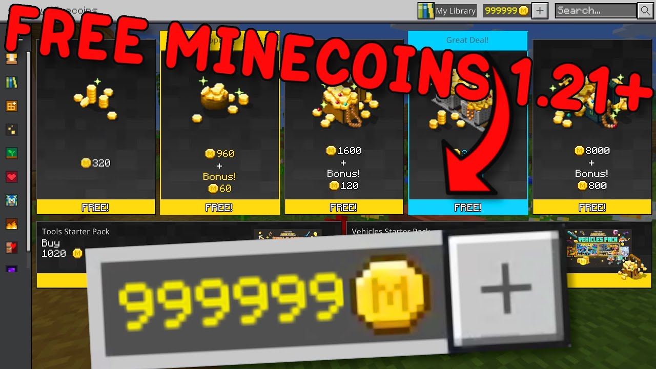 HOW TO GET FREE MINECOINS GLITCH MINECRAFT BEDROCK EDITION WORKING