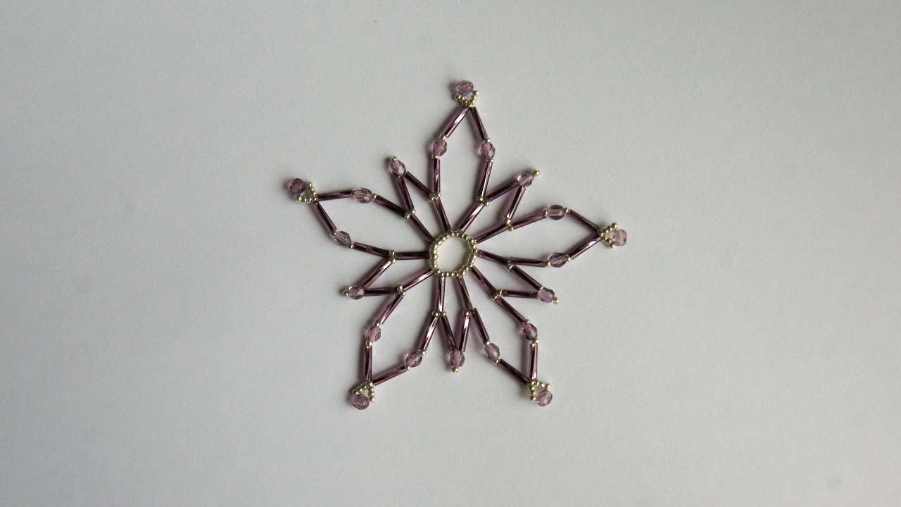 How To Make A Magnificent Beaded Snowflake - DIY Crafts Tutorial ...