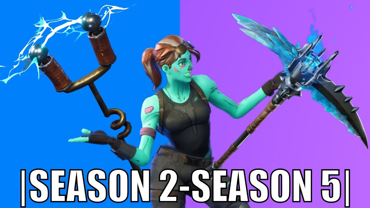 EVERY BATTLE PASS PICKAXE SHOWCASE (Season 2 - Season 5)