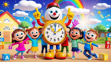 "🎶 Klokkijken met meneer Clark: Leer klokkijken! 🕒 Leuk kinderliedje"