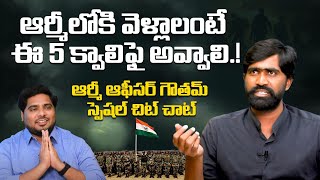 Indian Soldier Goutham Inspirational Interview With Anchor Pappu | Struggle Life Of Indian Army