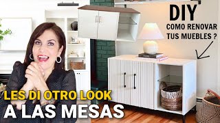 DIY COMO TRANSFORMAR TUS MUEBLES ! LES DI OTRO LOOK MODERNO A LAS MESASCONSOLAS | Furniture HACKS