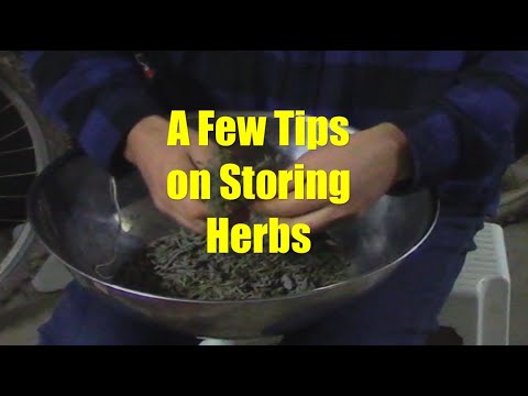A Few Tips on Storing Dried Herbs
