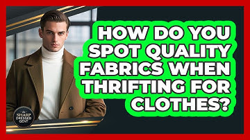 How Do You Spot Quality Fabrics When Thrifting For Clothes? - The Sharp Dressed Gent