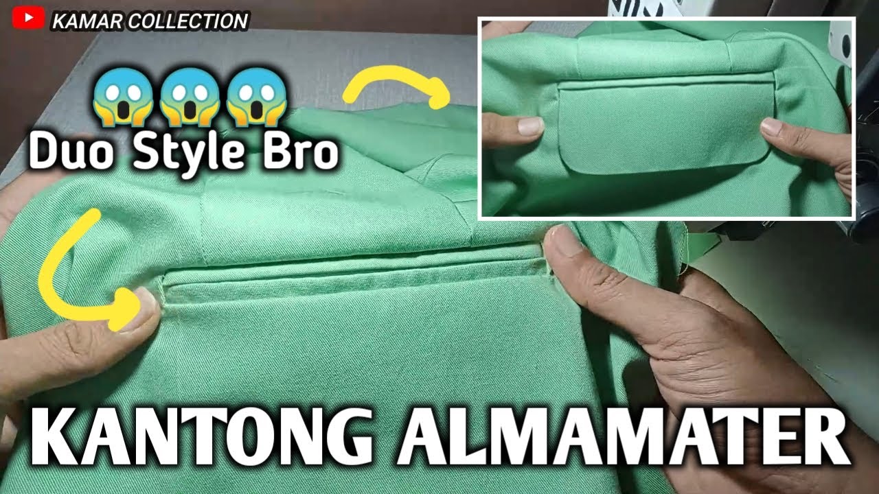 membuat kantong almamater - make an alma mater bag