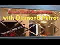 diamond mirror installation on the wall