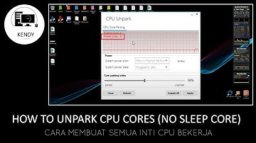 Cara Membuat Semua CPU Bekerja | How To Unpark CPU Cores (No Sleep Cores)
