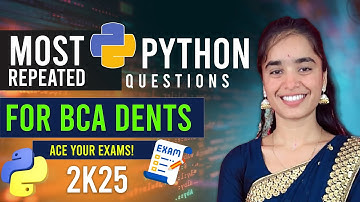 Most Asked Important Questions on Python programming | Crack  Exams Easily