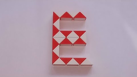 Make a Alphabet E with Snake Cube