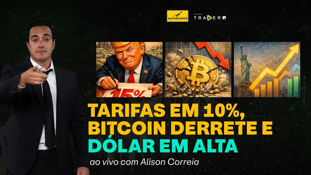 DAY TRADE, Taxas de Trump, Bitcoin derretendo e dólar em alta - Alison Correia ao vivo | ALAVANCADOS
