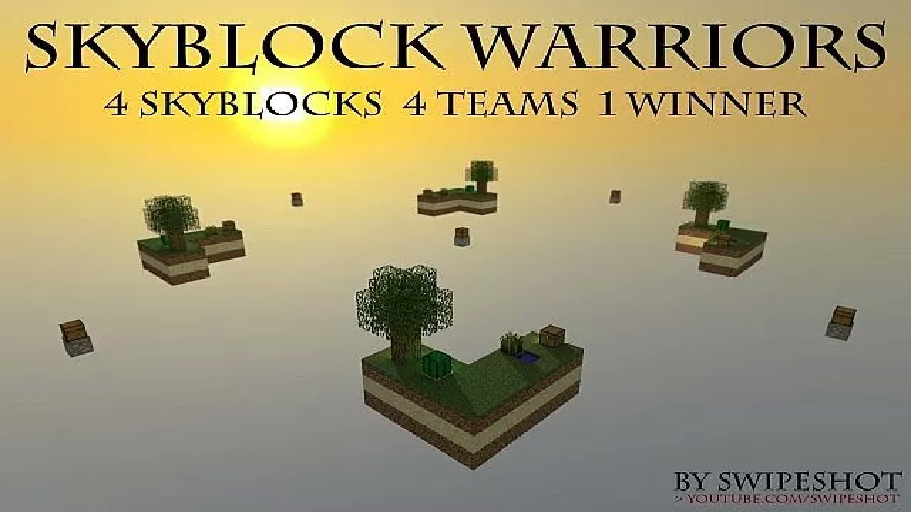 Minecraft - Skyblock Warriors Map Presentation and Download