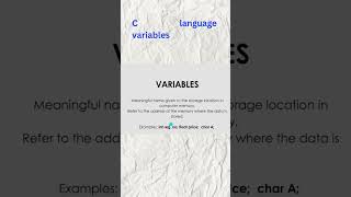 #c #clanguage #programming #interview #variables #identifiers #cinterviewquestions