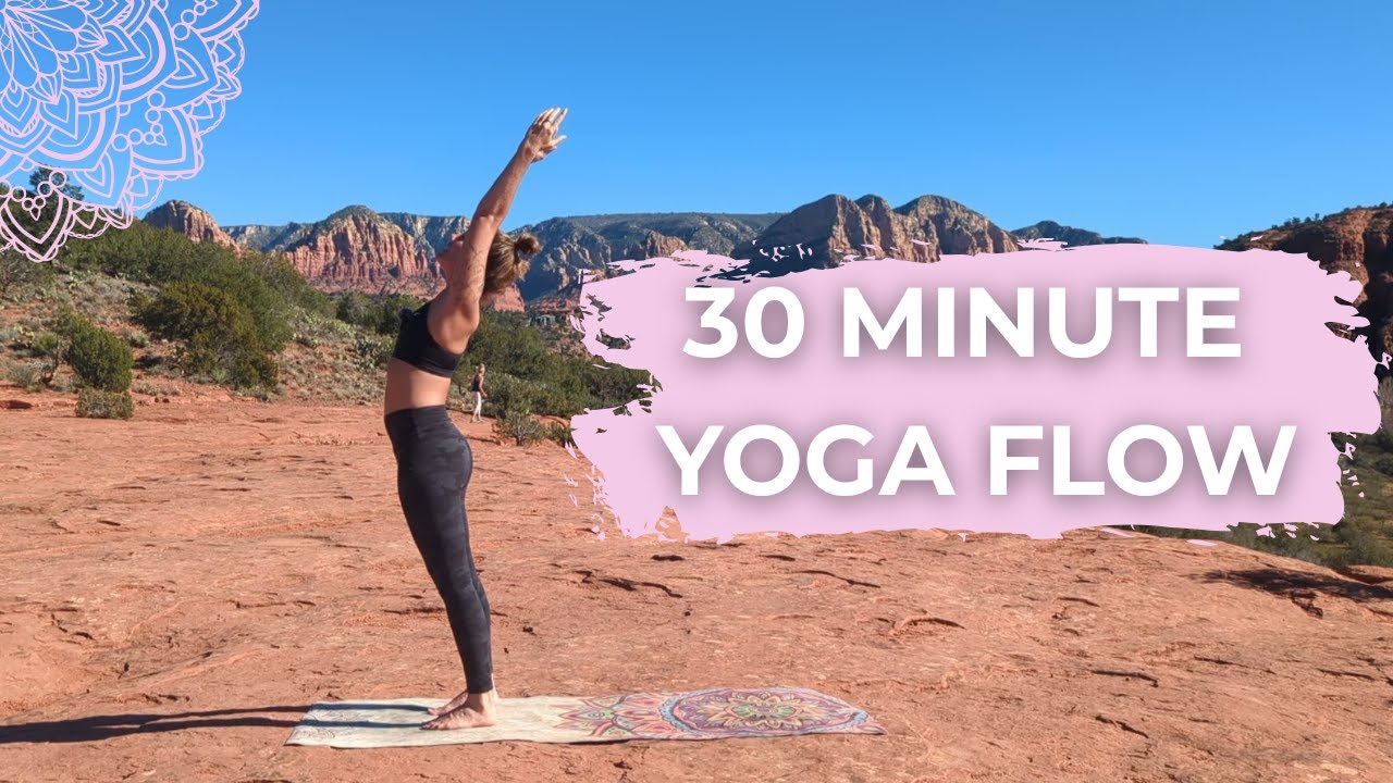 30 Minute Beginner Friendly Yoga Flow | Warrior I & Pyramid Pose