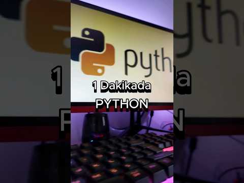 1 Dakikada Python101 💻 Veri Tipleri, Koşullu İfadeler ve Çıktı Almak! PYTHON Dersleri #shorts