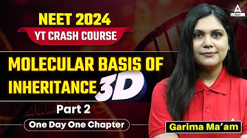 Molecular Basis of Inheritance Class 12 in 3D | Part -2 | NCERT Highlights | NEET 2024 | Garima Goel