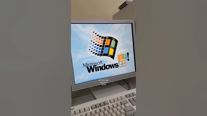 it's 1999 & You startup Windows 98 plus 💿 - #asmr #90s #startup #nostalgia