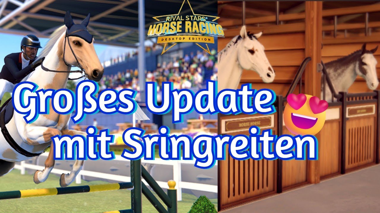 Rival Stars Horse Racing Großes update mit Springreiten gameplay German