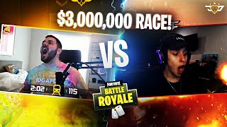 CIZZORZ VS COURAGE RACE ON HIS $3,000,000 DEATHRUN MAP! (Fortnite: Battle Royale)