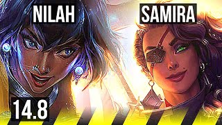 NILAH & Sona vs SAMIRA & Nautilus (ADC) | 1000+ games, Legendary, 41k DMG | NA Challenger | 14.8