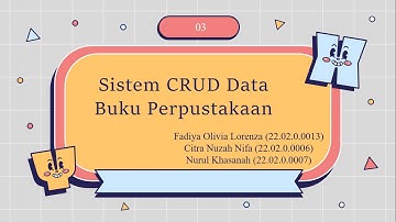 Membuat tampilan aplikasi data buku perpustakaan menggunakan Sistem CRUD