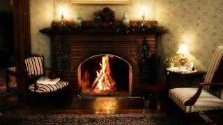 ENGLISH CLASSIC FIREPLACE. BURNING WOOD