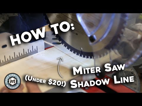 How To: Add A LED Shadow Line To A Miter Saw (CHEAP!)