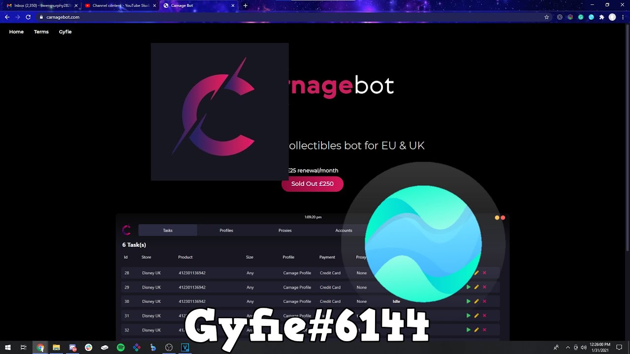 Carnage Live Cop Restock w/ Restock World Chrome