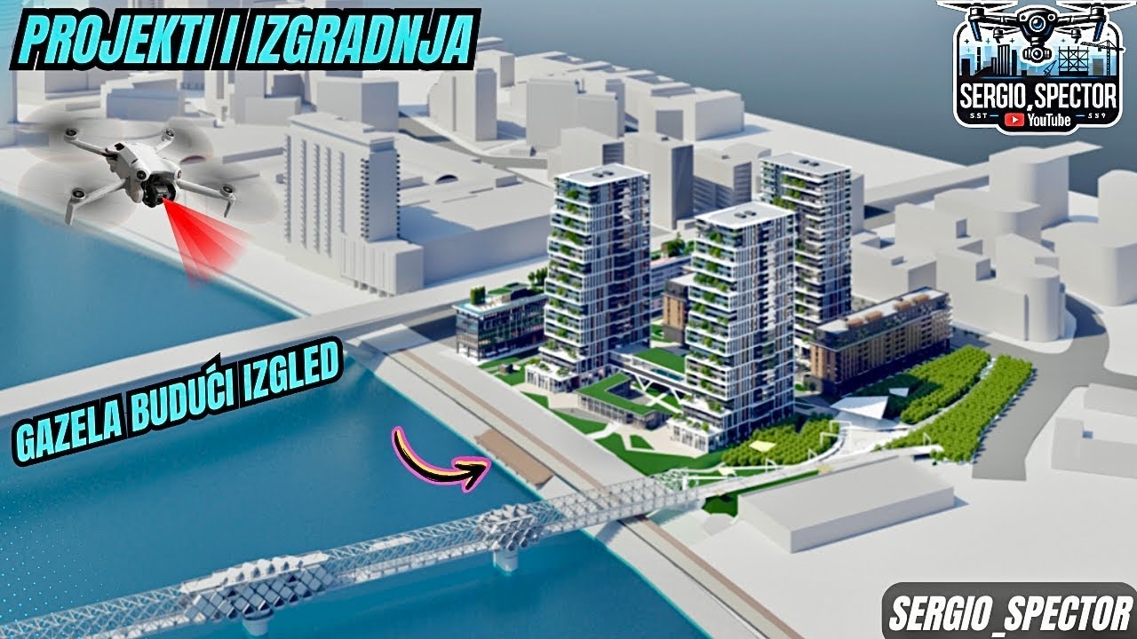 Budući izgled kod Gazele, Kule i Ložionice, Beograd na vodi Teslin Kvart novine #beograd