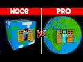 Minecraft NOOB vs PRO: NOOB FOUND WHAT VILLAGER HIDE IN THIS SECRET PLANET BASE! (Animation)
