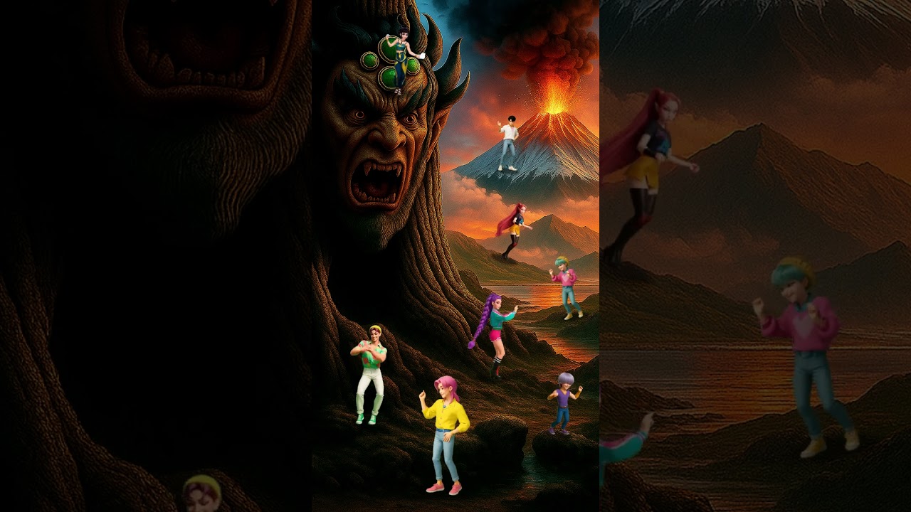 Volcanic eruption 😦😱 Chicken Banana 