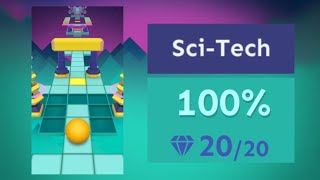 Sci-Tech 「Rolling Sky」Perfect Run | ★★★★