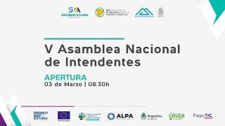 V Asamblea Nacional de Intendentes RAMCC - Apertura