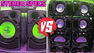 SONY SHAKE X70D vs PANASONIC MAX 7000 BIG BASS BIG MONEY SOUND Test 30 Volume