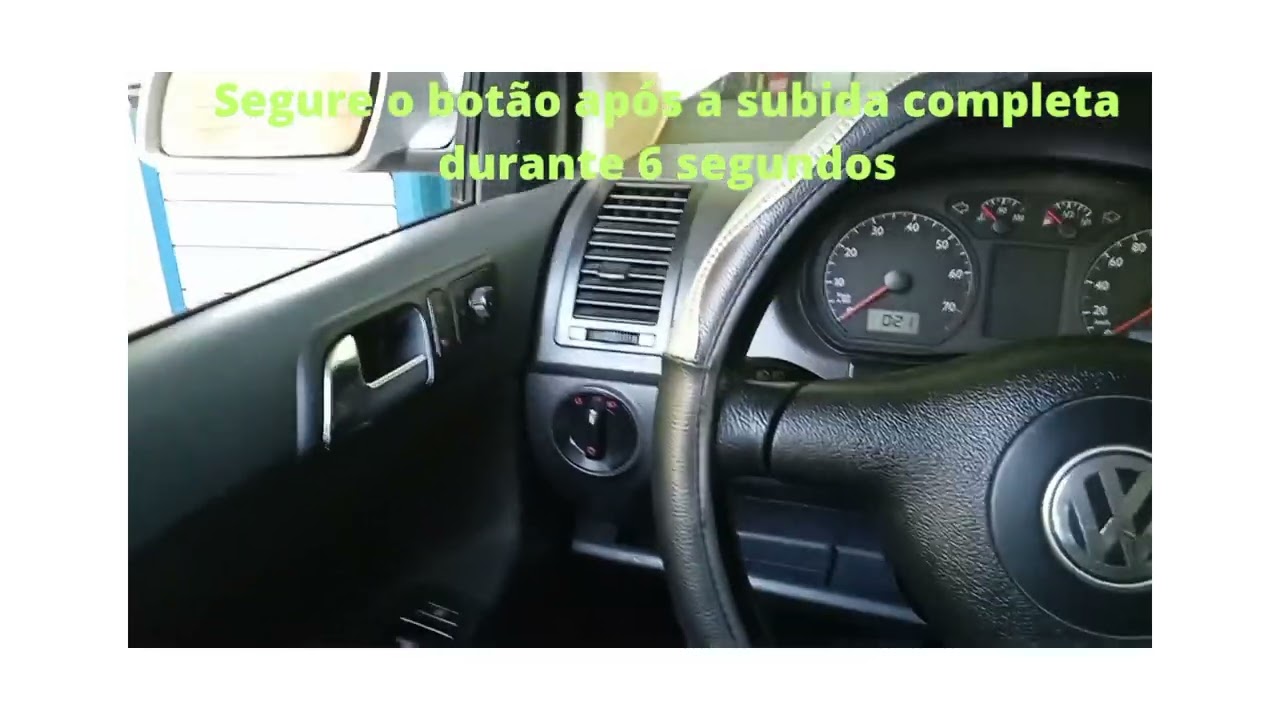 Carros linha VW programação vidro elétrico 