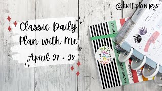April 27 + 28 || Classic Daily Plan with Me || Mega Essentials Book and a description disclaimer