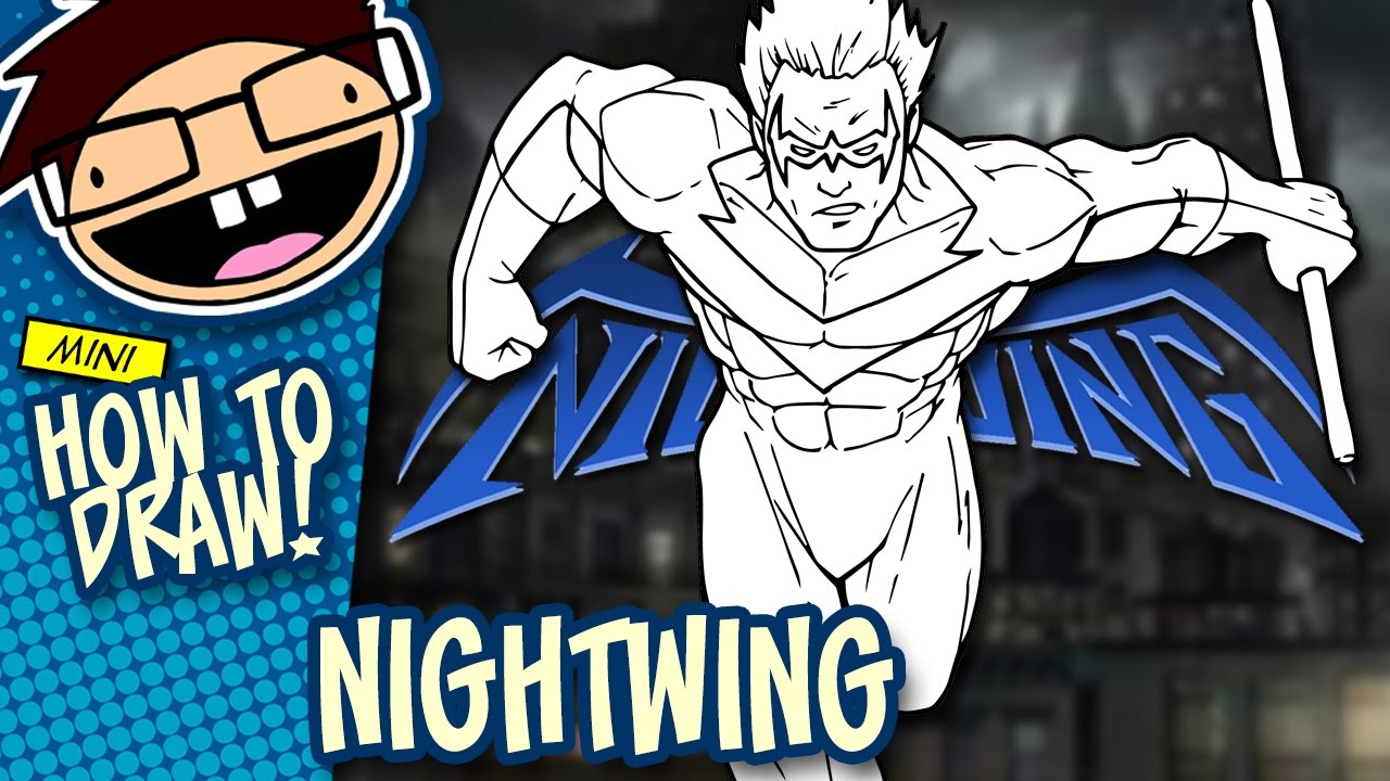 How to Draw NIGHTWING (Classic Comic Version) | Narrated Easy Step-by