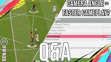 FIFA - Can Changing Your Camera Angle Increase Gameplay Speed/Reduce Lagg? Improve Player Switching?