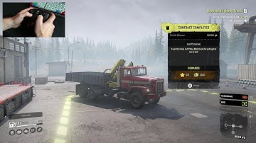 How to complete "Lost Container" contract | SnowRunner gameplay | 1440p 60 fps