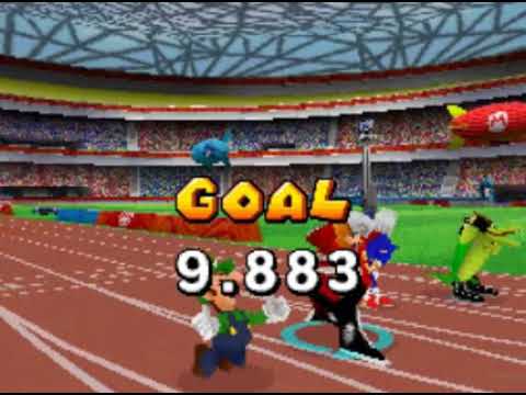 Mario Sonic At The Olympic Games DS 100m Dr Eggman