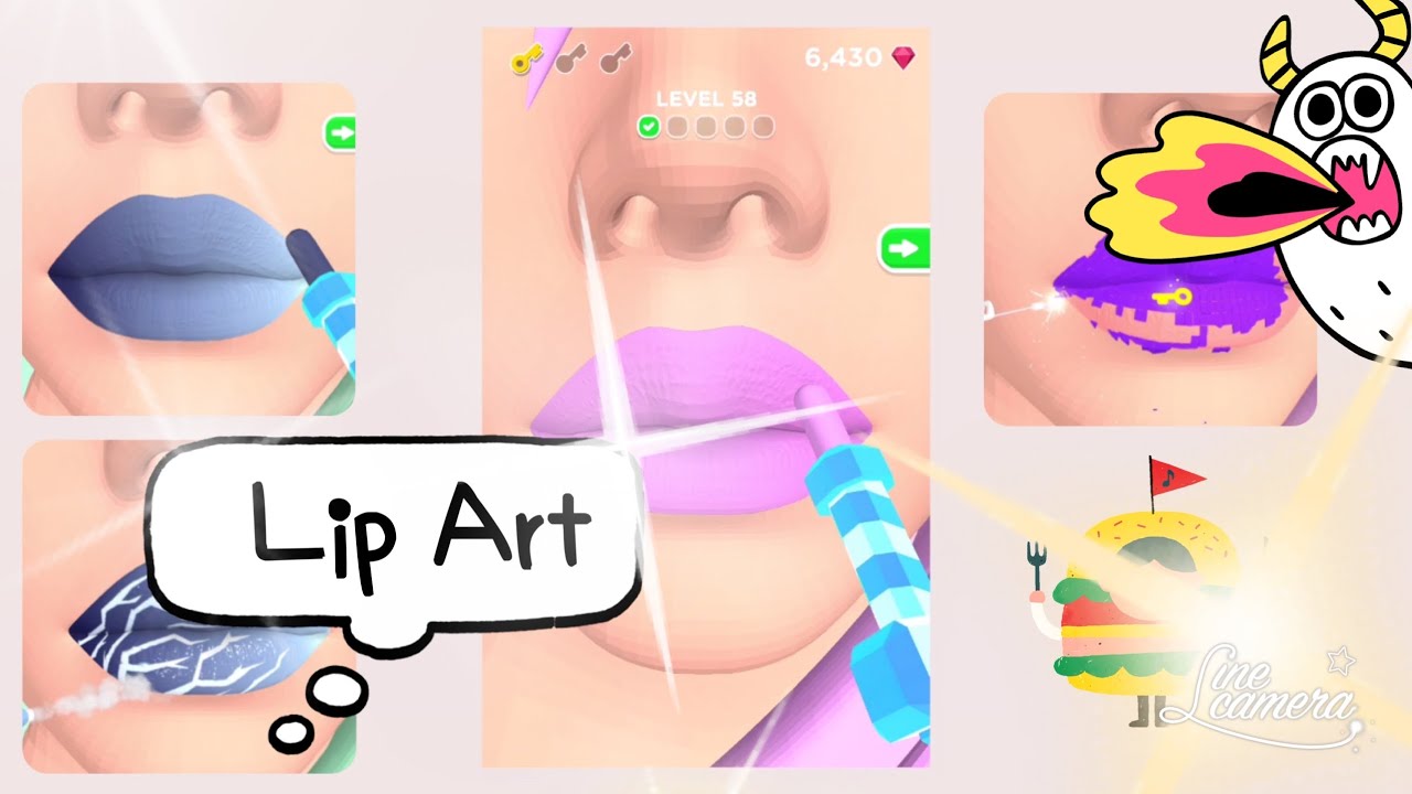 Lip art game(설참) YouTube