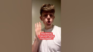 STOP Copy and Pasting Directly From ChatGPT!
