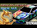 BMW M8 DRAGON CAR WRAP DESIGN TUTORIAL! | Car Parking Multiplayer