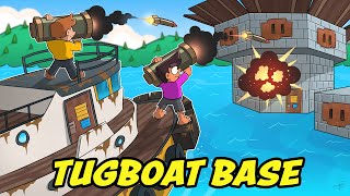 My Tugboat Base was also a Floating Raid Base in Rust...