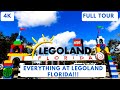 [4K] Everything at Legoland Florida & WATERPARK! All Rides, Shows full tour!