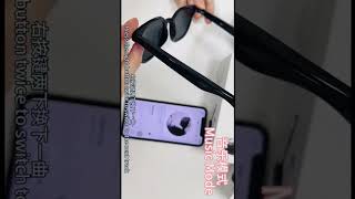 V1 Pro Smart Glasses Voice Assistant Call Function Magnetic Charging BT Music Sunglasses