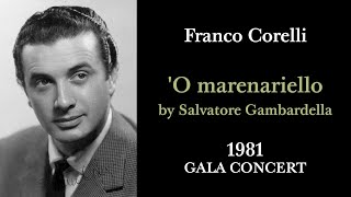 Franco Corelli - LIVE April 25, 1981 'O marenariello (Gambardella) Return concert at age 60!