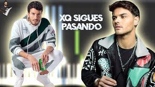Abraham Mateo Sebastin Yatra  Xq Sigues Pasando  Piano Tutorial  Partitura  Karaoke  Midi